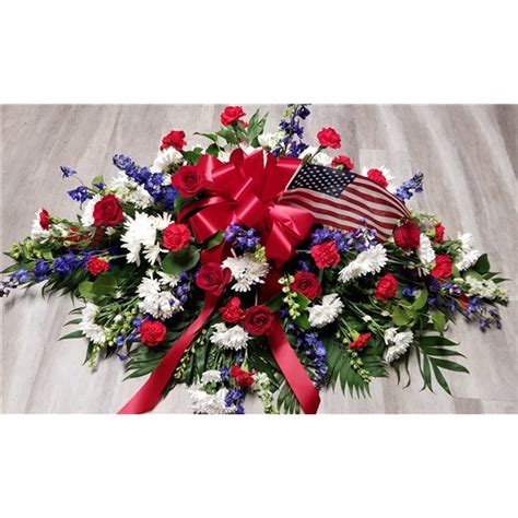 Patriotic Flag Casket Spray #2 | Hershey, PA