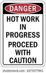 Hot Work Area Sign Labels Stock Vector (Royalty Free) 2275577861 | Shutterstock