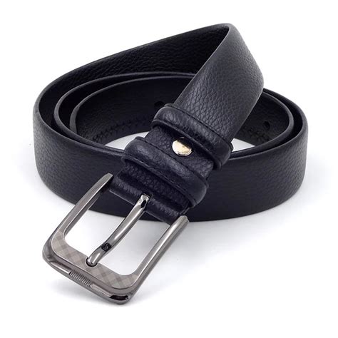 Mantieqingway Formal Business Mens Cowskin Belt Leather Waist Belt for ...