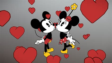 Mickey & Minnie anniversary kiss by Ginger L.v.A | Minnie, Mickey ...