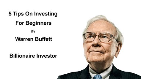 5 Tips On Investing For Beginners By Warren Buffett - Warren Buffett ...