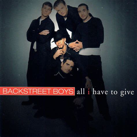 Backstreet Boys – All I Have To Give (1998, CD) - Discogs