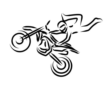 Dirt Bike Outline SVG Dirt Bike SVG Motocross Svg Dirt Bike, 57% OFF