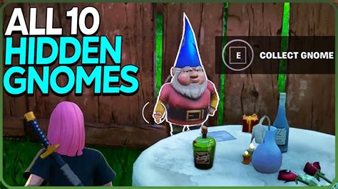 All 10 Hidden Gnome Locations Fortnite OG Secret Quest - YouTube