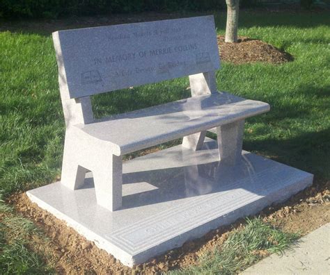 Granite Benches: Granite Memorial Benches - Cemetery Benches | Memorial ...