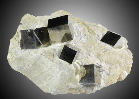 5.5" Museum Quality Pyrite Cube Cluster In Matrix - Spain For Sale ...