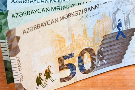 Premium Photo | Azerbaijani manat new series of banknotes