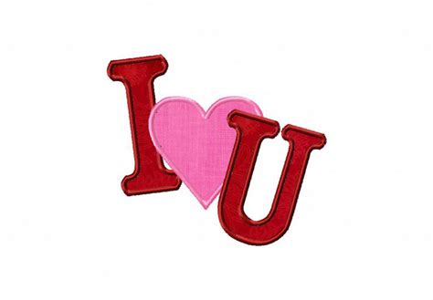 I Heart U Design includes both Machine Applique and Fill Stitch for ...