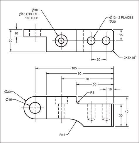 Exercise: Dimensioning and locating advanced features