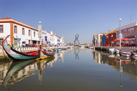 A View of a Water Canal, Aveiro, Portugal Stock Image - Image of estate, blue: 28235979