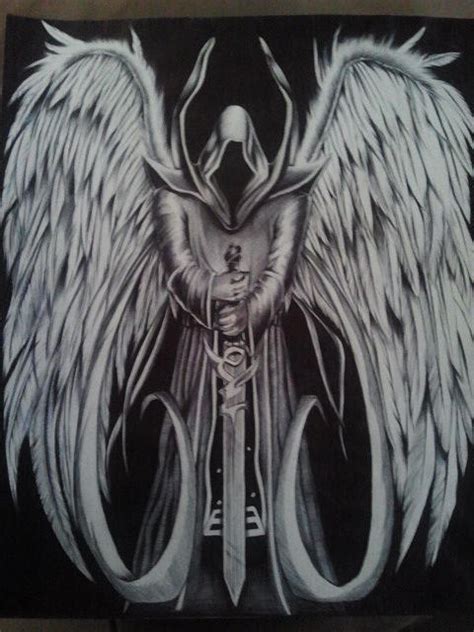 Angel Of Death Drawing by Maritza Montnegro