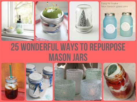 How to Repurpose Mason Jars