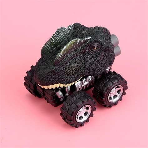 LAFGUR Dinosaur Model Pull-Back Car Toy Mini Vehicles Truck Kids Gift,Dinosaur Car Toy, Pull ...