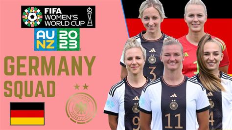 GERMANY Official Squad FIFA Women's World Cup 2023 | FootWorld - YouTube