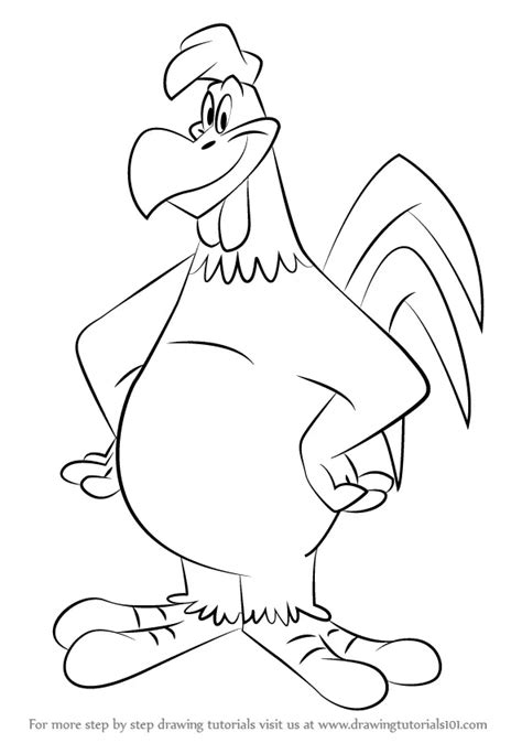 Learn How to Draw Foghorn Leghorn from Looney Tunes (Looney Tunes) Step ...