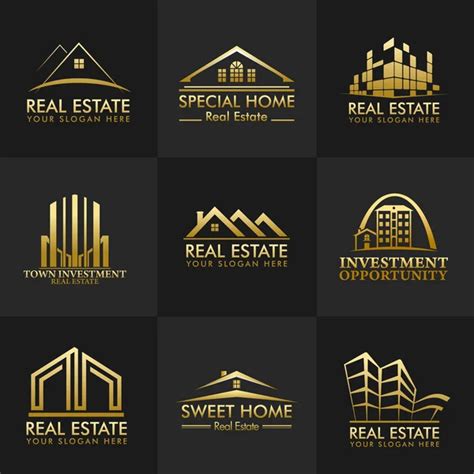 Group Real Estate Logos Vector Design — Stock Vector © ViewPixel #114923912