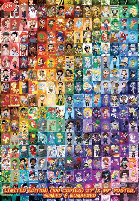 All-Star All-Card Poster 'A Rainbow of Characters' by kevinbolk on ...