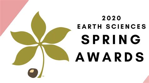 2020 Earth Sciences Spring Awards | School of Earth Sciences