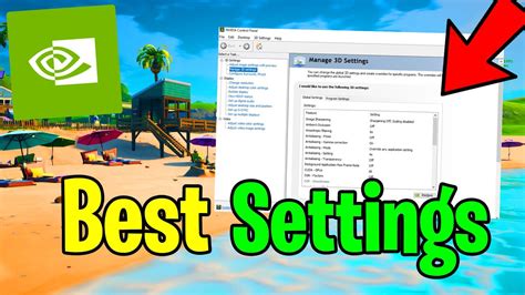 Best Nvidia Control Panel Settings for Fortnite (Boost FPS)