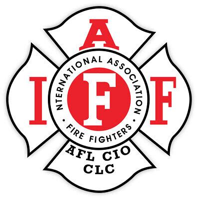 Fire Fighters International Association IAFF Red Vinyl Sticker Decal AFL Sizes | eBay