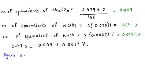 SOLVED: A 0.4126-g sample of primary-standard Na2CO3 was treated with 40.00 mL of dilute ...