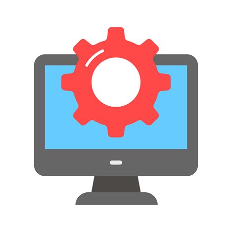 Computer setting vector design in trendy style, system configuration icon 24149708 Vector Art at ...