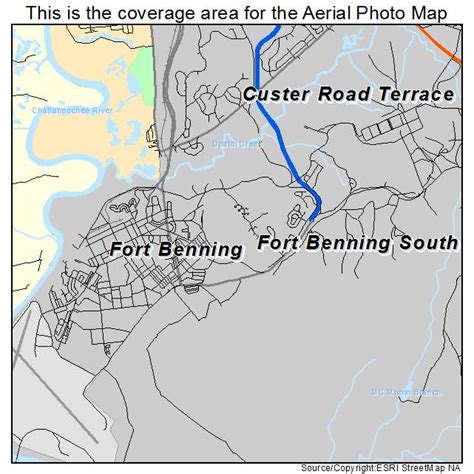 Aerial Photography Map of Fort Benning South, GA Georgia