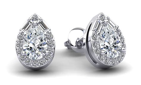 Pear Shape Diamond Dreams Stud Earrings