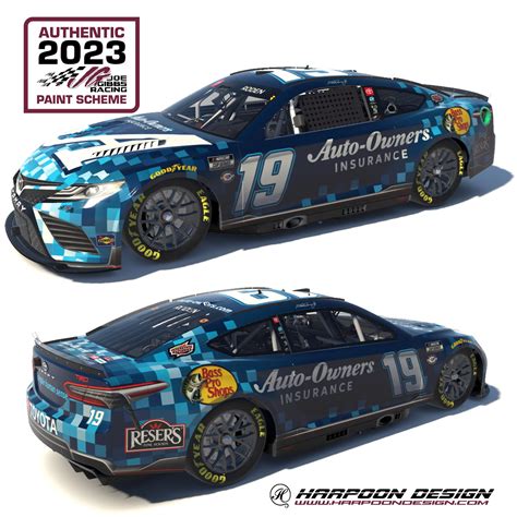 2023 Martin Truex Jr. Auto Owners Camry by Brantley Roden - Trading Paints