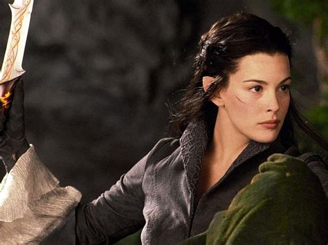 Liv Tyler as Arwen, lord of the rings, liv tyler, movie, arwen, black, elf princess, HD ...