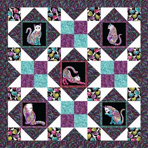 Pattern - Grizzly Gulch - Cat-I-Tude - Afternoon Delight Quilt Pattern | Cat quilt patterns ...