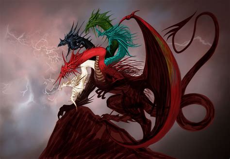 Tiamat 3 | Dragon artwork, Dark artwork, Dragon art