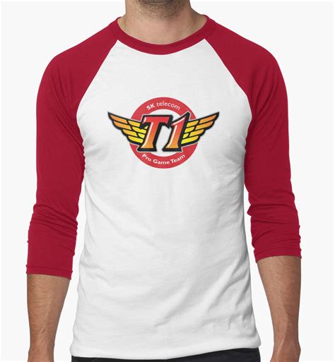 "SKT T1 Logo (best quality ever)" Men's Baseball ¾ T-Shirts by Datsik ...