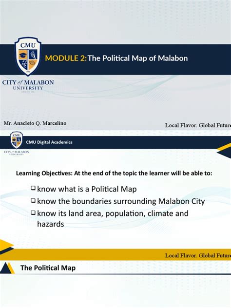 Module 2 Political Map of Malabon | PDF | Map | Flood