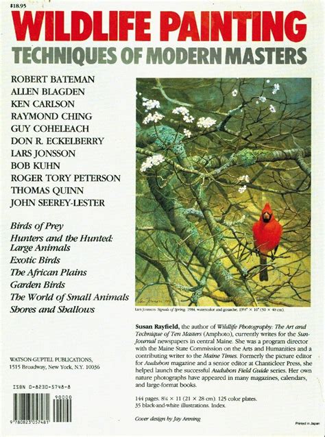 WILDLIFE PAINTING Techniques of Modern Masters by Susan Rayfield ...