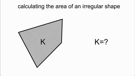 the area of an irregular shape - YouTube