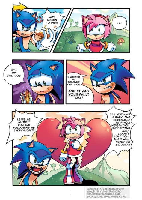 I drew a mini Sonamy comics. I wanted to somehow explain the change in ...