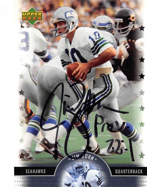 Jim Zorn autographed Football Card (Seattle Seahawks) 2005 Upper Deck ...