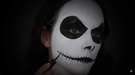 How to Do Perfect Jack Skellington Face Makeup for Halloween | Upstyle