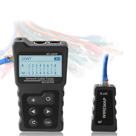 Multifunctional LCD Network Cable Tester Wire Tracker POE Checker ...