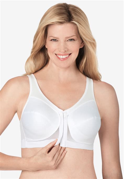 Magic Lift® Front-Hook Wireless Posture Bra by Glamorise® | Plus Size Full Coverage Bras ...