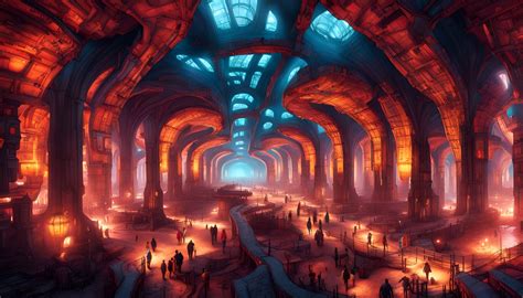 Underground City - AI Generated Artwork - NightCafe Creator