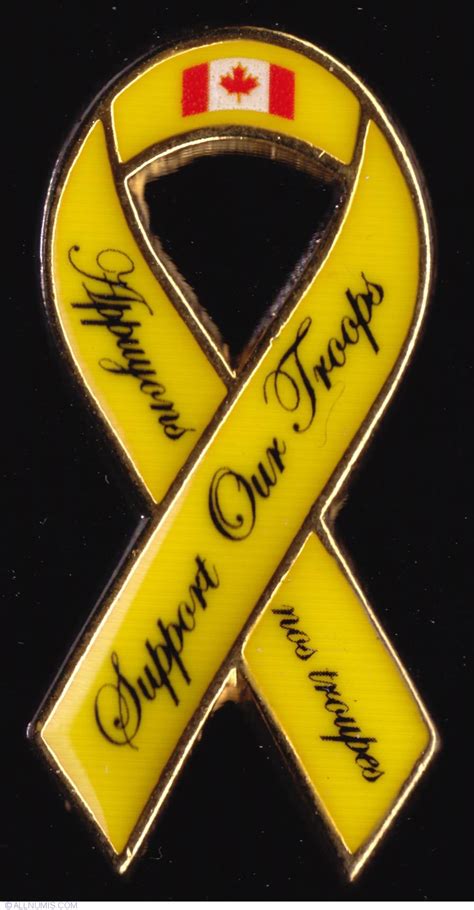 Support our troops ribbon, large, Military various - Canada - Pin - 5193