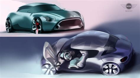 Mini Boost Concept by Liviu Tudoran at Coroflot.com | Concept car sketch, Car design sketch ...