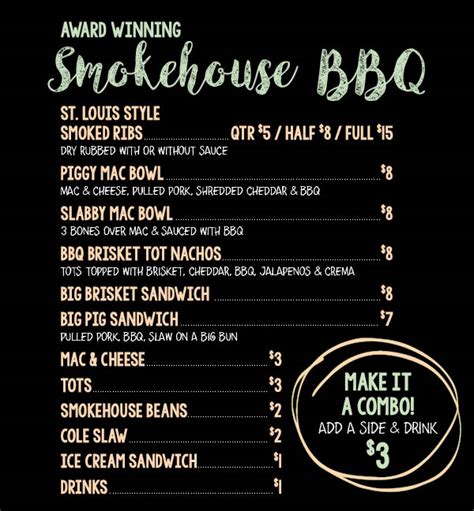 Food Truck Smokehouse Pork Menu - Buehler's Fresh Foods