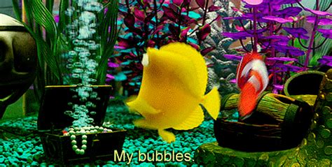 When Bubbles Is Obsessed With His Bubbles | Finding Nemo GIFs | POPSUGAR Entertainment Photo 23