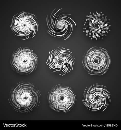 Realistic hurricane cyclone icon typhoon Vector Image