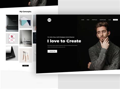 Free Portfolio Landing Page Template (PSD)