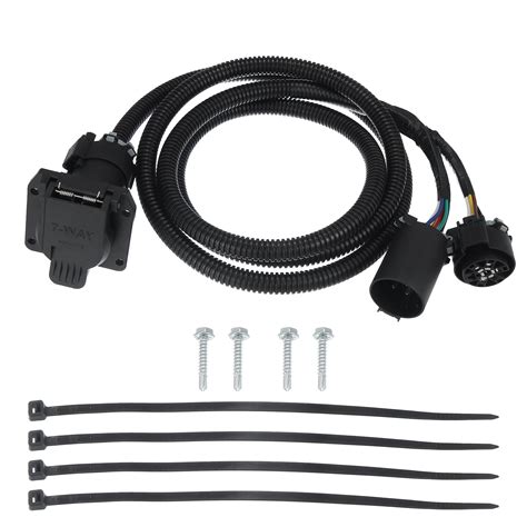 Buy X AUTOHAUX 7 Pin Trailer Wiring Harness Extension Connectors Vehicle-Side Truck Bed 7 Way RV ...