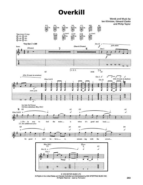 Overkill | Sheet Music Direct